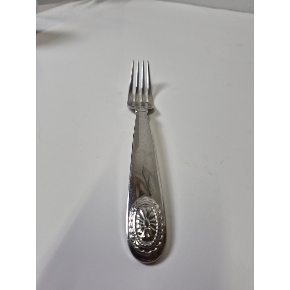 Ralph Lauren 1995 Stainless Steel Dinner Fork Medallion Sunburst Telluride vtg